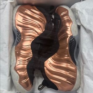 Nike Foamposite  Copper and Black Sneakers